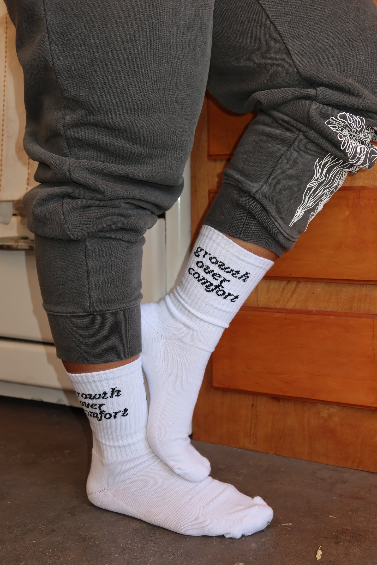 Growth Over Comfort Socks