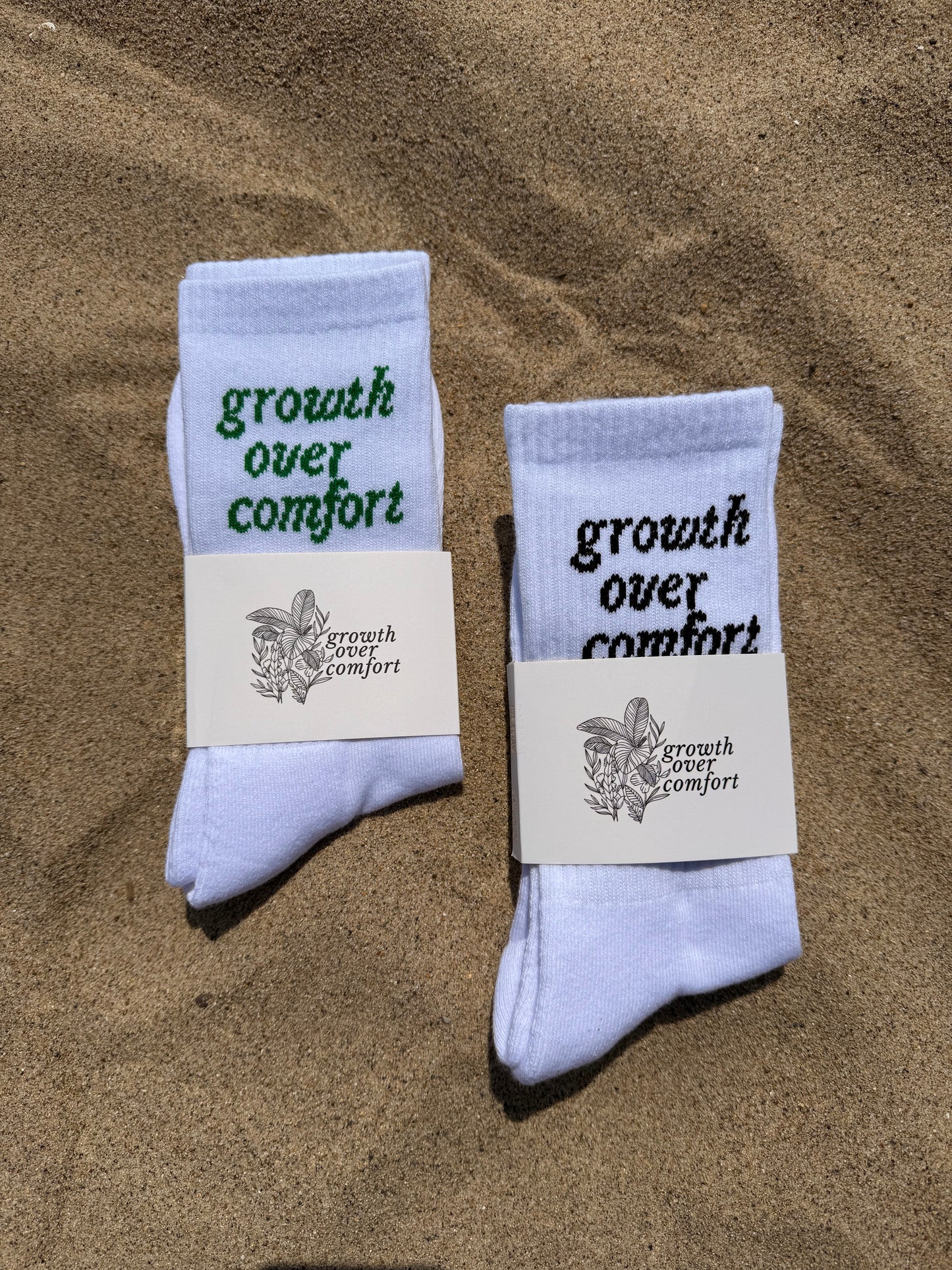 Growth Over Comfort Socks
