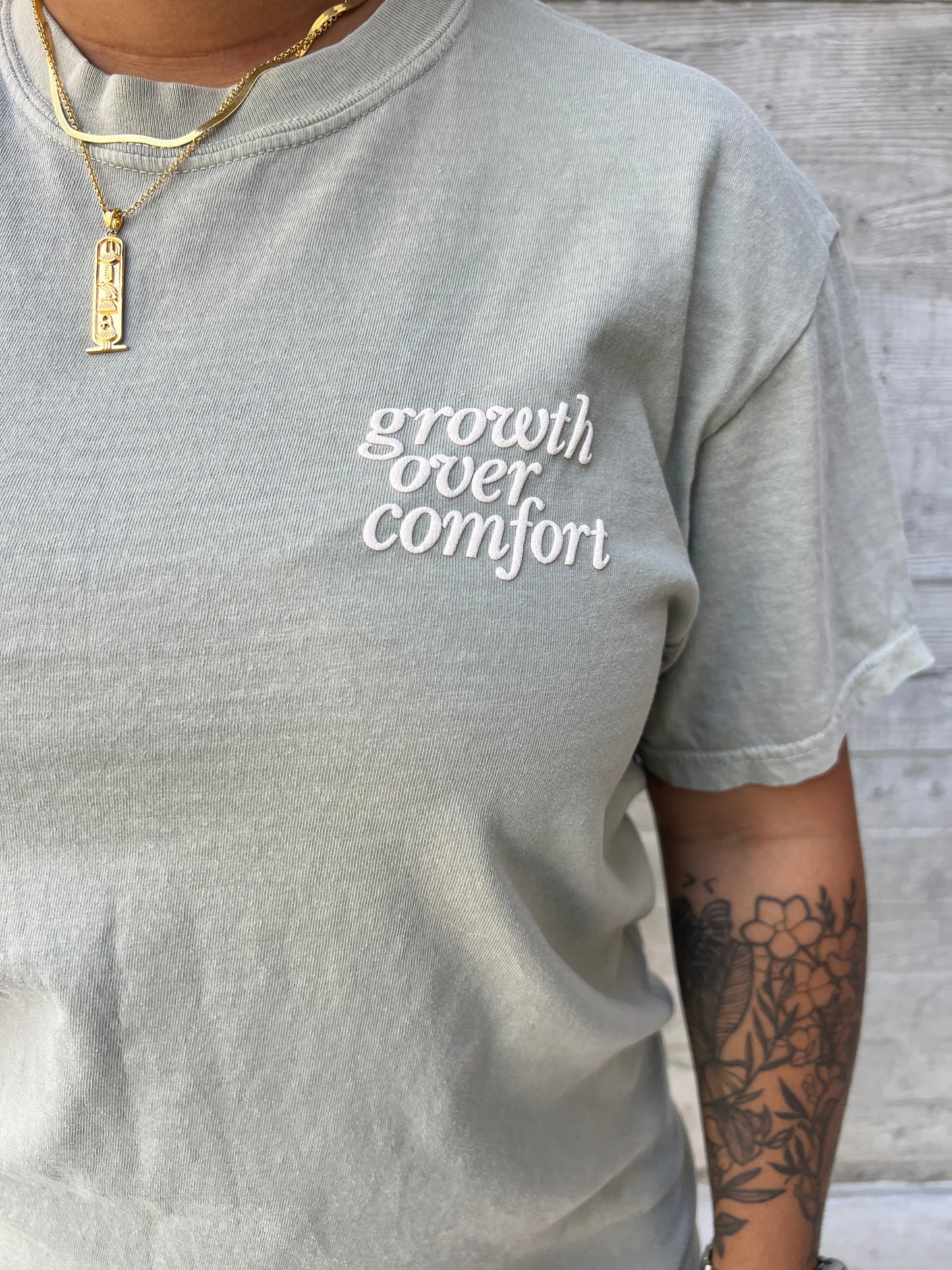 Growth Over Comfort Short Sleeve Tee