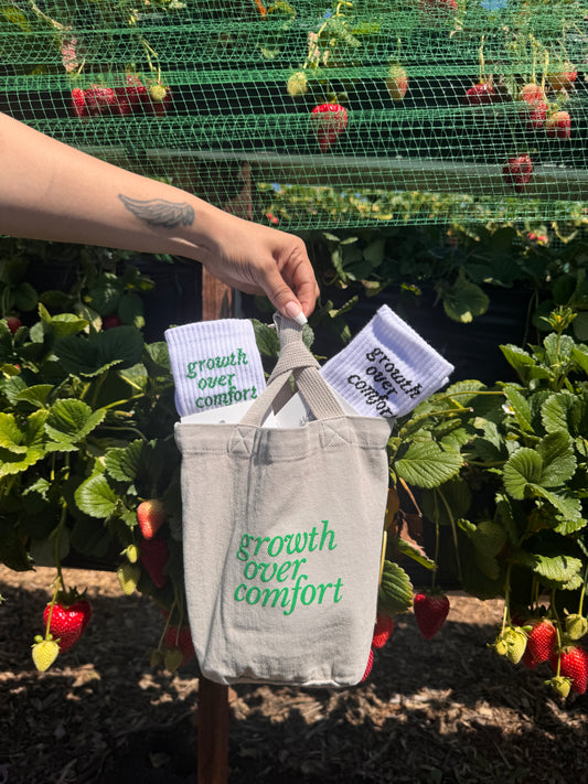Growth Over Comfort Loop Tote