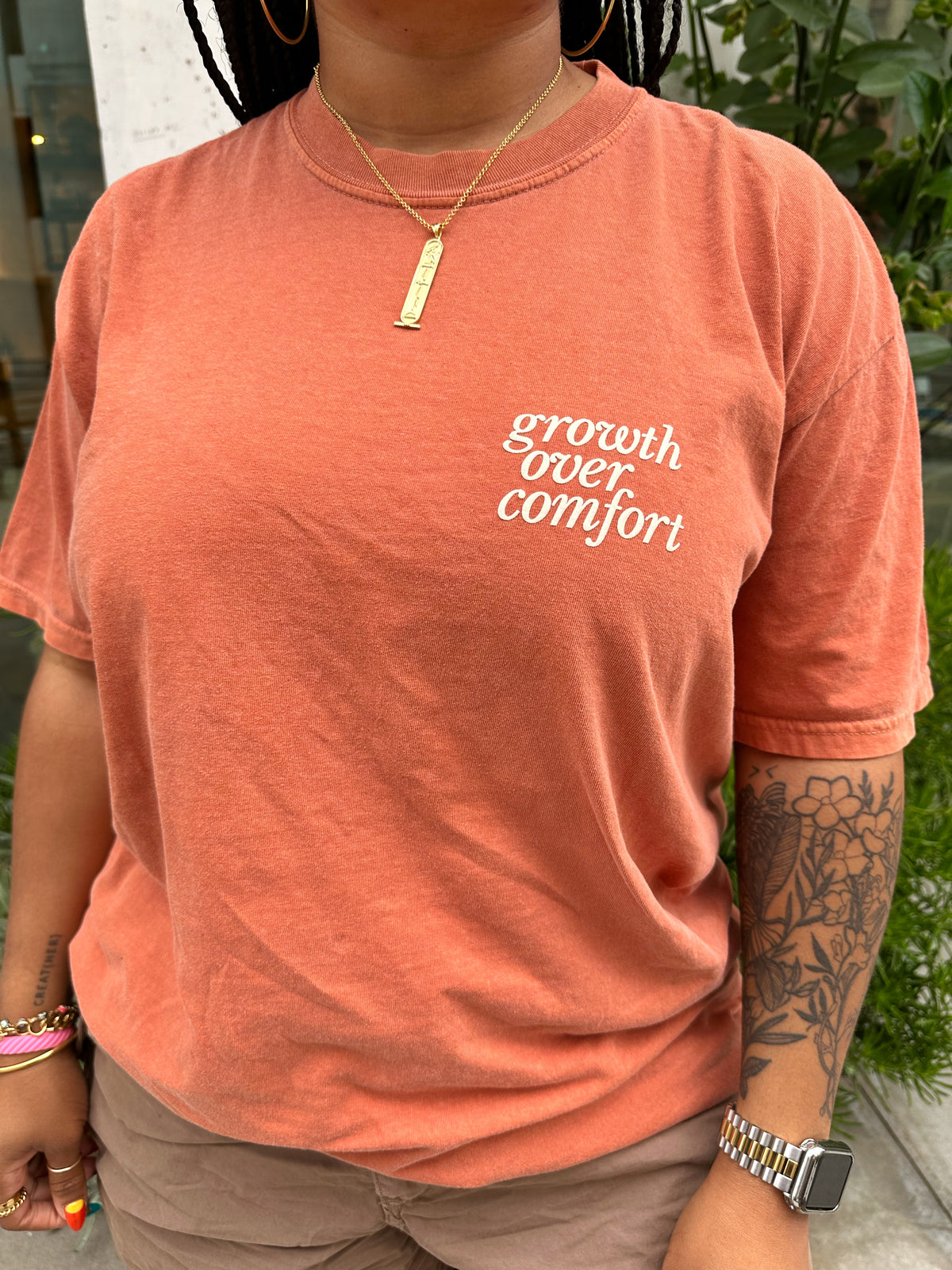 Growth Over Comfort Short Sleeve Tee
